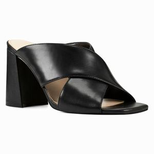 Nine West Gigi Block Heel Slippers Zwart Nederland | UPD-481275